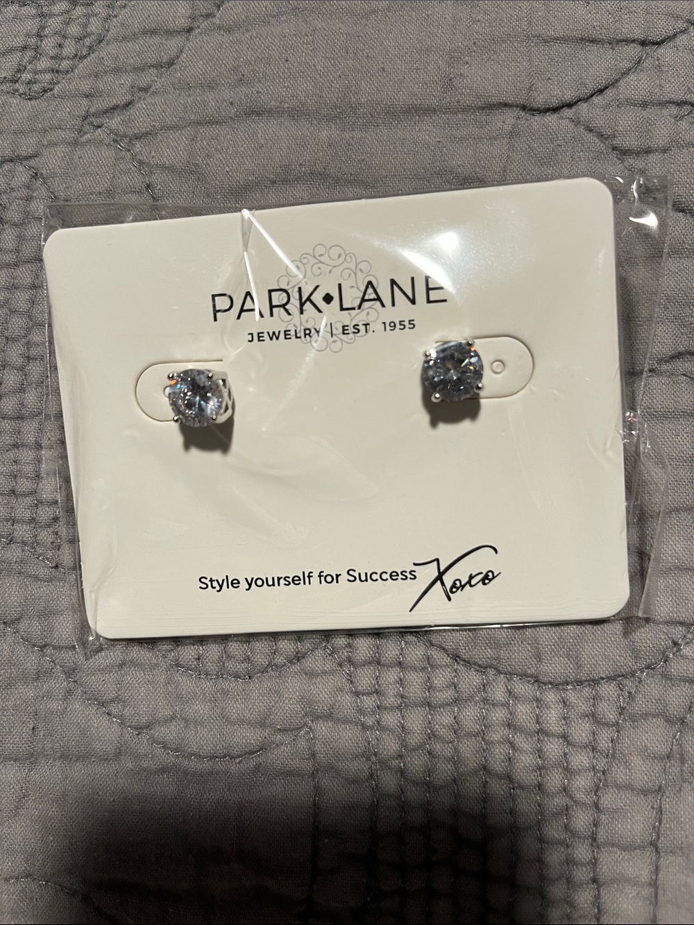 Park Lane Clear Crystal Stud Earrings